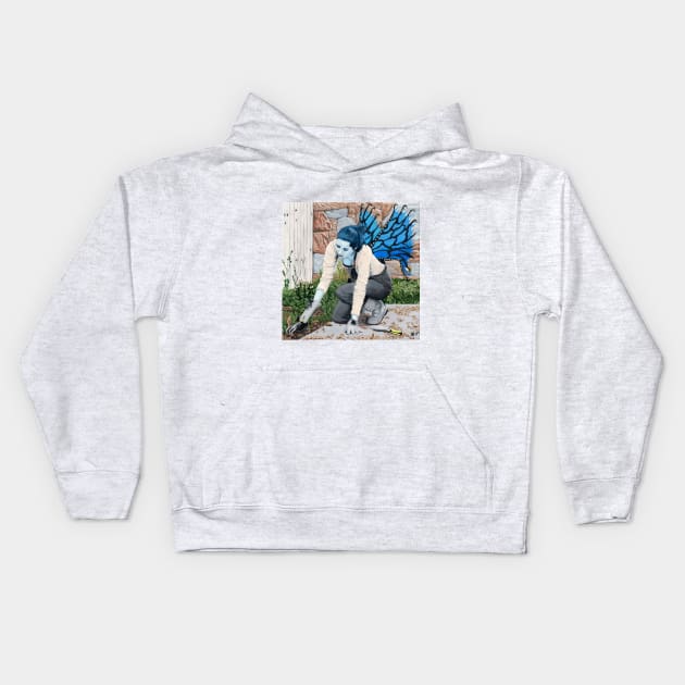 Fairies Fantasy Image Realistic Art Kids Hoodie by Helms Art Creations